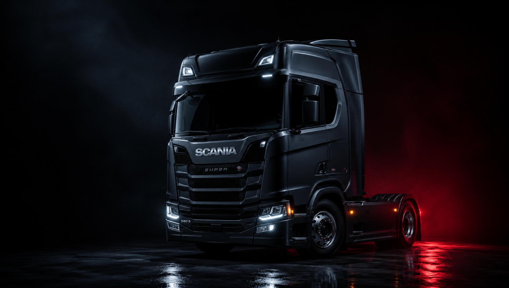 Scania Super Euro 6 em ambiente profissional de operação logística